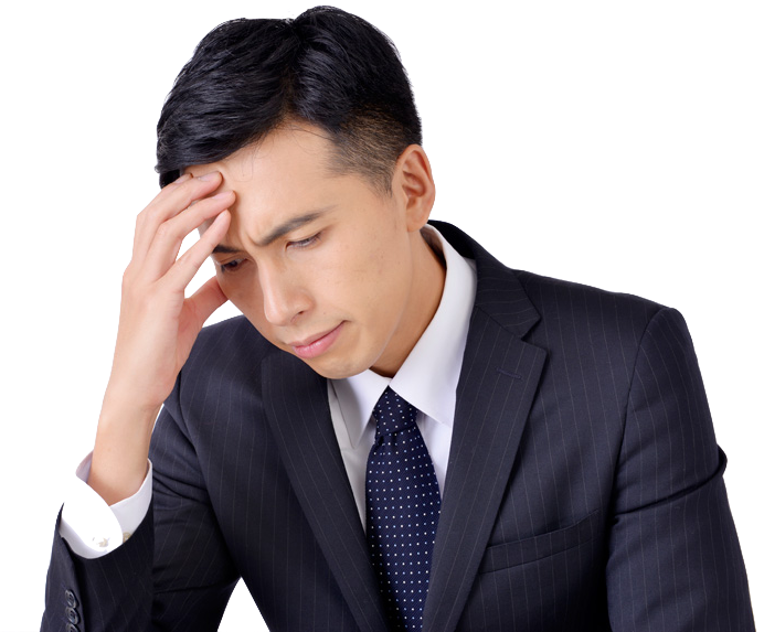 悩んでいる経営者